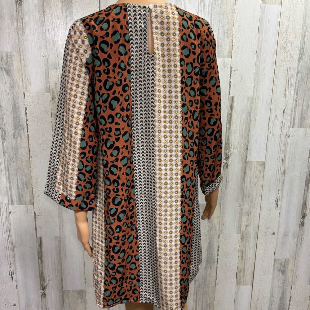 Jodifl Patchwork Print Shift Dress - image 6